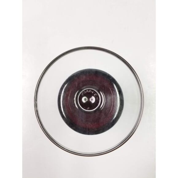 2 Vintage Luminarc Cavalier Goblets, Ruby Red Glass Clear Stem, Water Glasses - Picture 5 of 5